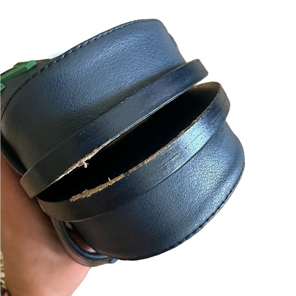 Chanel 2022 Lambskin Cha-Nel Mules Sandals Black Multicolor Size 37 - Picture 4 of 12